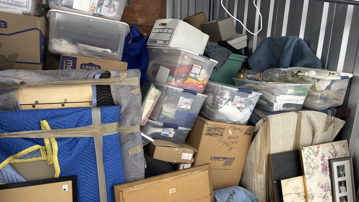 Lucky Services commercial junk removal - fully loaded truck in Charlotte NC